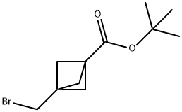 tert-Butyl3-(bromomethyl)bicyclo[1.1.1]pentane-1-carboxylate Structure