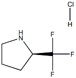 (R)-2-Trifluoromethyl-pyrrolidine hydrochloride Structure