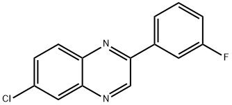 6-Chloro-2-(3-fluorophenyl)quinoxaline Struktur