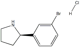 (R)-2-(3-bromophenyl)pyrrolidine hydrochloride Structure