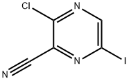 3-Chloro-6-iodo-pyrazine-2-carbonitrile Structure