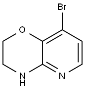 8-Bromo-3,4-dihydro-2H-pyrido[3,2-b][1,4]oxazine Struktur