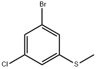 3-Bromo-5-chloro-thioanisole Struktur