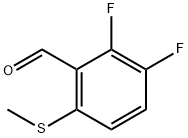 2,3-Difluoro-6-(methylthio)benzaldehyde Struktur