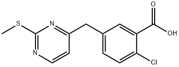 1394349-31-5 2-Chloro-5-((2-(methylthio)pyrimidin-4-yl)methyl)benzoic acid