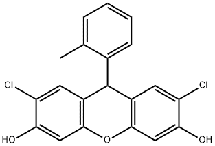 2,7-Dichloro-9-o-tolyl-9H-xanthene-3,6-diol Structure