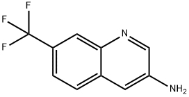 7-(三氟甲基)喹啉-3-氨 结构式