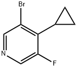3-bromo-4-cyclopropyl-5-fluoropyridine Structure