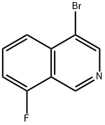 4-溴-8-氟异喹啉 结构式