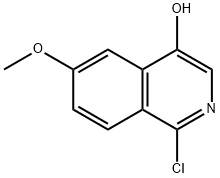 1-chloro-6-methoxy-4-isoquinolinol Structure