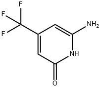 6-Amino-4-(trifluoromethyl)pyridin-2(1H)-one 结构式