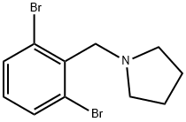 1-(2,6-Dibromobenzyl)pyrrolidine Structure