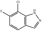 7-氯-6-氟-1H-吲唑, 1414870-63-5, 结构式