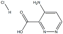 4-氨基哒嗪-3-甲酸盐酸盐 结构式