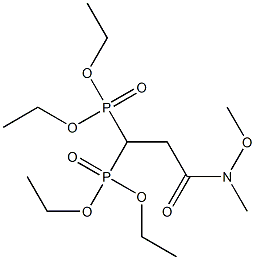 Tetraethyl 1-(methoxymethylcarbamoyl)ethyl-2,2-bisphosphonate Structure