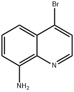 4-ブロモキノリン-8-アミン 化学構造式