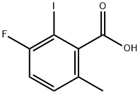 3-氟-2-碘-6-甲基苯甲酸 结构式