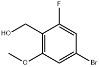 (4-Bromo-2-methoxy-6-fluorophenyl)methanol Structure