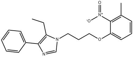 5-乙基-1-(3-(3-甲基-2-硝基苯氧基)丙基)-4-苯基-1H-咪唑,141816-26-4,结构式