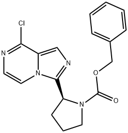 (S)-benzyl 2-(8-chloroimidazo[1,5-a]pyrazin-3-yl)pyrrolidine-1-carboxylate Structure