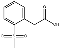 Benzeneacetic acid, 2-(methylsulfonyl)-
 Structure