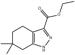 6,6-Dimethyl-4,5,6,7-tetrahydro-1H-indazole-3-carboxylic acid ethyl ester Structure