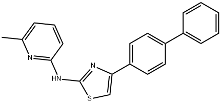 4-([1,1'-biphenyl]-4-yl)-N-(6-methylpyridin-2-yl)thiazol-2-amine,1426047-44-0,结构式
