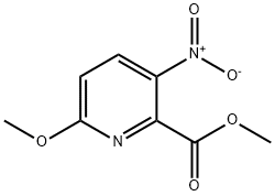 3-硝基-6-甲氧基吡啶-2-甲酸甲酯, 1427195-24-1, 结构式