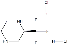 (R)-2-三氟甲基-哌嗪二盐酸盐, 1427203-56-2, 结构式
