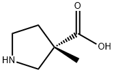 (S)-3-甲基-3-吡咯烷甲酸, 1427203-57-3, 结构式
