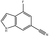 4-Fluoro-indole-6-carbonitrile Struktur