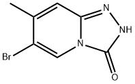 6-溴-7-甲基-[1,2,4]三唑[4,3-A]吡啶-3(2H)-酮, 1428532-83-5, 结构式