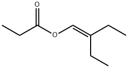 2-乙基-1-丁烯-1-基丙酸酯, 142935-43-1, 结构式