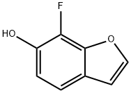 7-Fluoro-6-hydroxybenzofuran Struktur