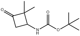 tert-butyl N-(2,2-dimethyl-3-oxocyclobutyl)carbamate, 1434141-90-8, 结构式