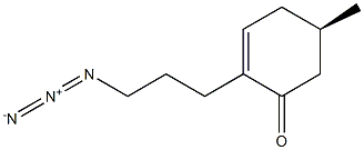 (R)-2-(3-azidopropyl)-5-methylcyclohex-2-en-1-one 结构式