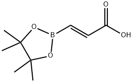 (E)-3-(4,4,5,5-四甲基-1,3,2-二氧硼杂环戊烷-2-基)丙烯酸,144206-16-6,结构式