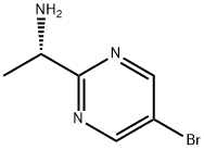 (S)-1-(5-Bromopyrimidin-2-yl)ethanamine Struktur