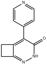 5-(ピリジン-4-イル)-2,3-ジアザビシクロ[4.2.0]オクタ-1,5-ジエン-4-オン 化学構造式