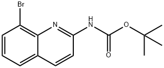 tert-butyl 8-bromoquinolin-2-ylcarbamate Struktur