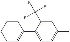 Benzene, 1-(1-cyclohexen-1-yl)-4-methyl-2-(trifluoromethyl)- Structure