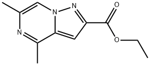 乙基 4,6-二甲基吡唑并[1,5-A]吡嗪-2-甲酸基酯, 1449598-76-8, 结构式