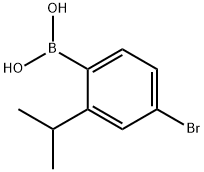 4-Bromo-2-isopropylphenylboronic acid 化学構造式