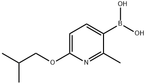 6-Isobutoxy-2-methylpyridine-3-boronic acid Structure