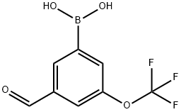 3-Formyl-5-(trifluoromethoxy)phenylboronic acid Structure