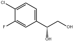 (R)-1-(4-氯-3-氟苯基)乙烷-1,2-二醇 结构式