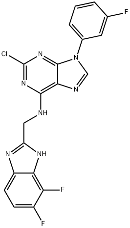 1454585-22-8 2-chloro-N-((4,5-difluoro-1H-benzo[d]imidazol-2-yl)methyl)-9-(3-fluorophenyl)-9H-purin-6-amine