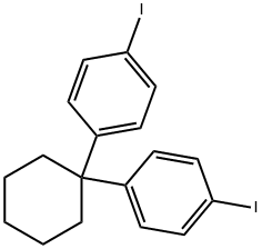 4,4'-(cyclohexane-1,1-diyl)bis(iodobenzene) Struktur