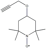 2,2,6,6-テトラメチル-4-(2-プロピニルオキシ)ピペリジン1-オキシル フリーラジカル 化学構造式