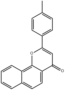 2-(4-Methylphenyl)-4H-naphtho[1,2-b]pyran-4-one Structure